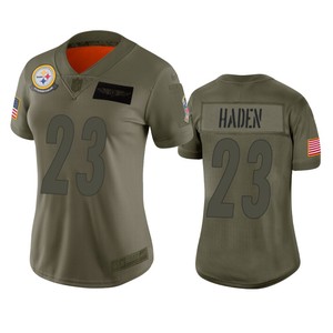 Womens Pittsburgh Steelers Joe Haden Camo 2019 Salute To Service Limited Jersey