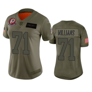 Womens Washington Redskins Trent Williams Camo 2019 Salute To Service Limited Jersey