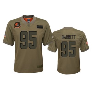 Youth Cleveland Browns Myles Garrett Camo 2019 Salute To Service Game Jersey