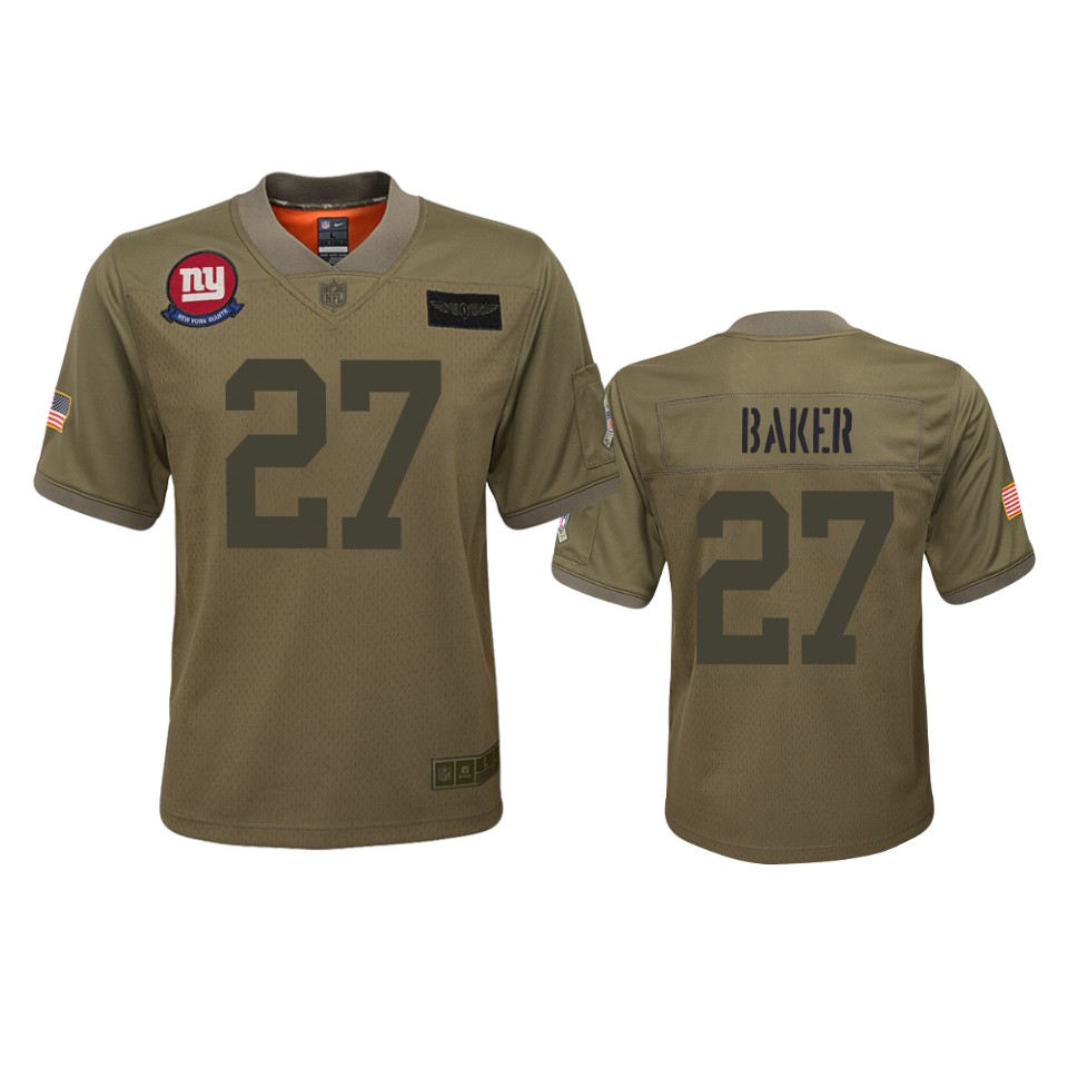 Youth New York Giants Deandre Baker Camo 2019 Salute To Service Jersey - Cocomos