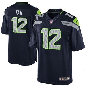 12th Fan Seattle Seahawks Nike Youth Game Jersey - Navy