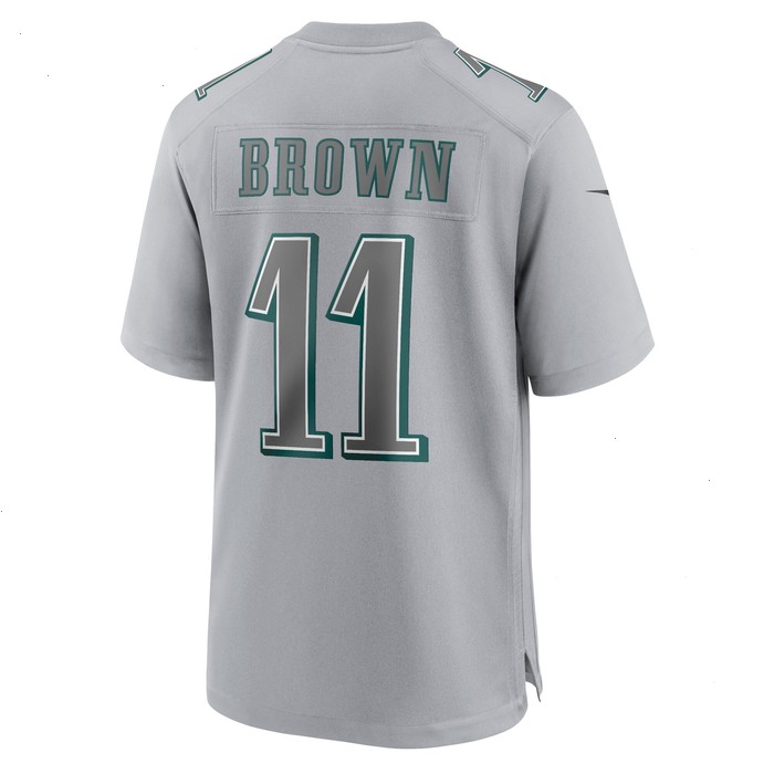 A.J. Brown Philadelphia Eagles Nike Atmosphere Fashion Game Jersey - Gray