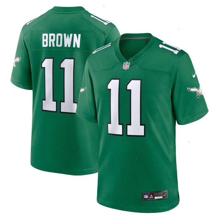 A.J. Brown Philadelphia Eagles Nike Youth Game Jersey - Kelly Green