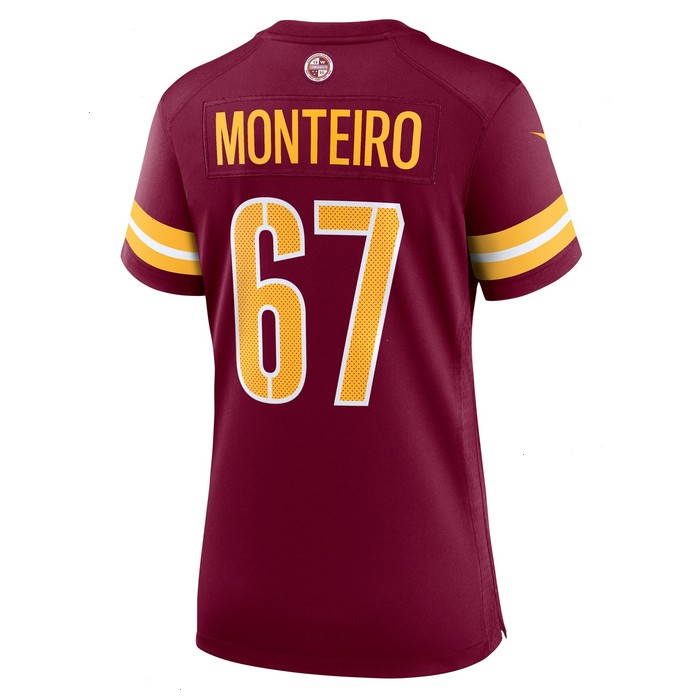 Aaron Monteiro Washington Commanders Nike Women's Game Player Jersey - Burgundy