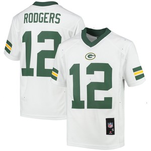 Aaron Rodgers Green Bay Packers Youth Replica Player Jersey - White