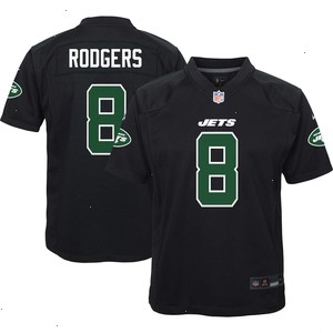 Aaron Rodgers New York Jets Nike Youth Game Jersey - Black V1