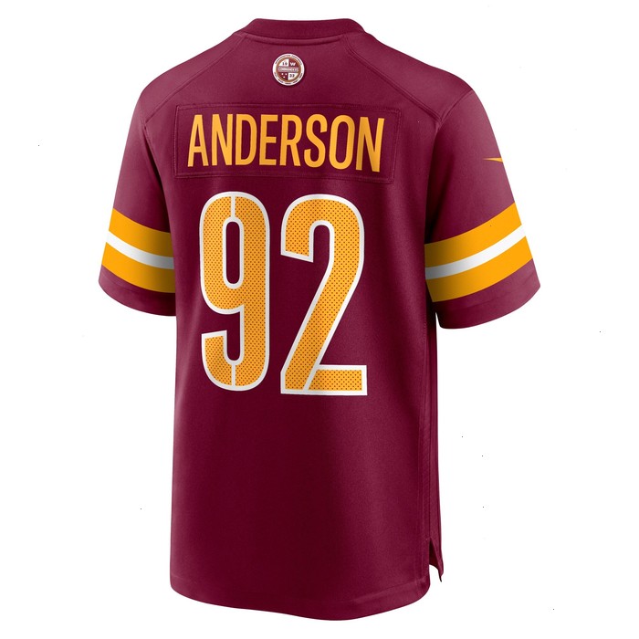 Abdullah Anderson Washington Commanders Nike Game Player Jersey - Burgundy