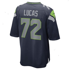 Abraham Lucas Seattle Seahawks Nike Game Player Jersey - College Navy