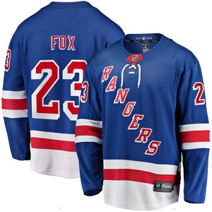 Adam Fox New York Rangers Fanatics Branded 2017/18 Home Breakaway Replica Jersey - Blue