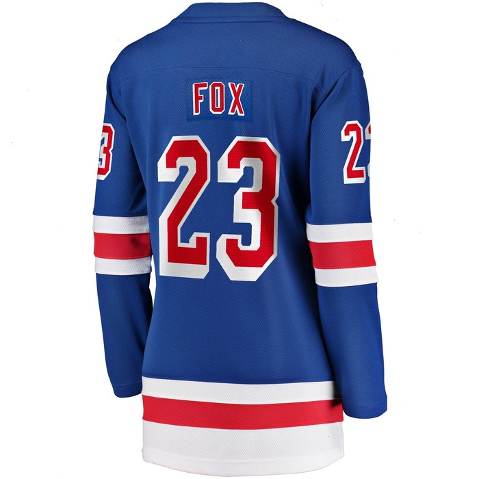 Adam Fox New York Rangers Fanatics Branded Women's 2017/18 Home Breakaway Jersey - Blue