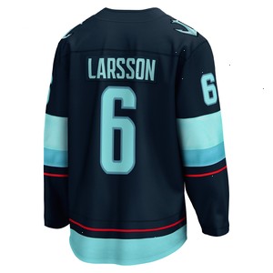 Adam Larsson Seattle Kraken Fanatics Branded Home Breakaway Player Jersey - Deep Sea Blue