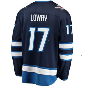 Adam Lowry Winnipeg Jets Fanatics Branded Breakaway Replica Jersey - Navy