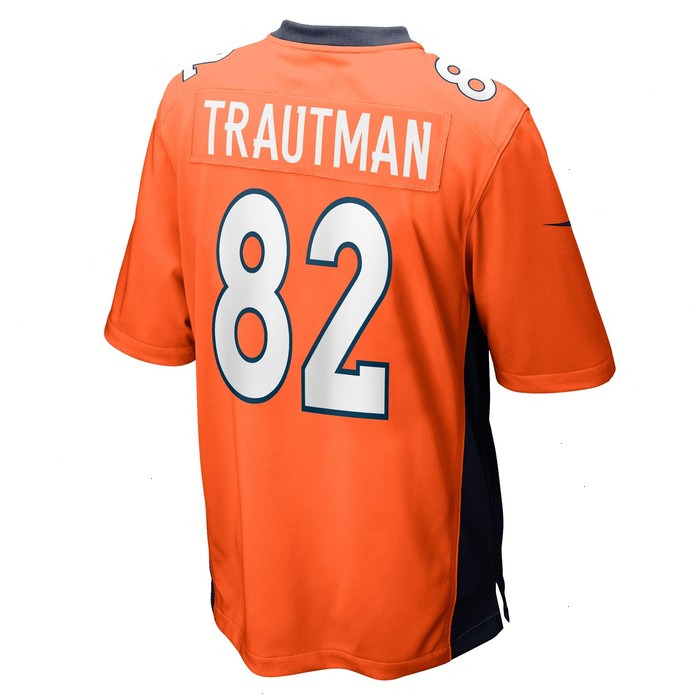 Adam Trautman Denver Broncos Nike Team Game Jersey - Orange