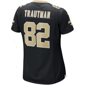 Adam Trautman New Orleans Saints Nike Women's Game Jersey - Black