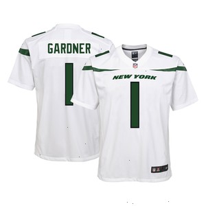 Ahmad Sauce Gardner New York Jets Nike Youth Game Jersey - White V1