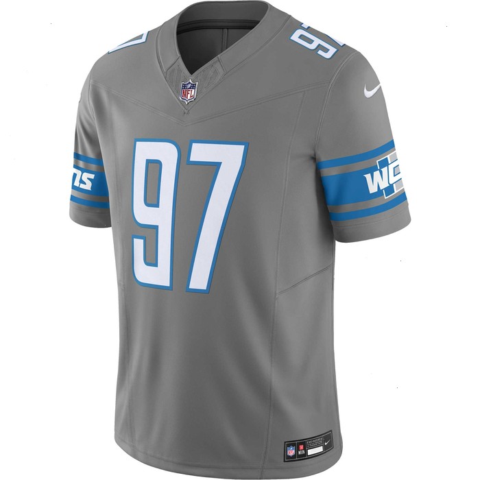 Aidan Hutchinson Detroit Lions Nike Vapor F.U.S.E. Limited Jersey - Silver