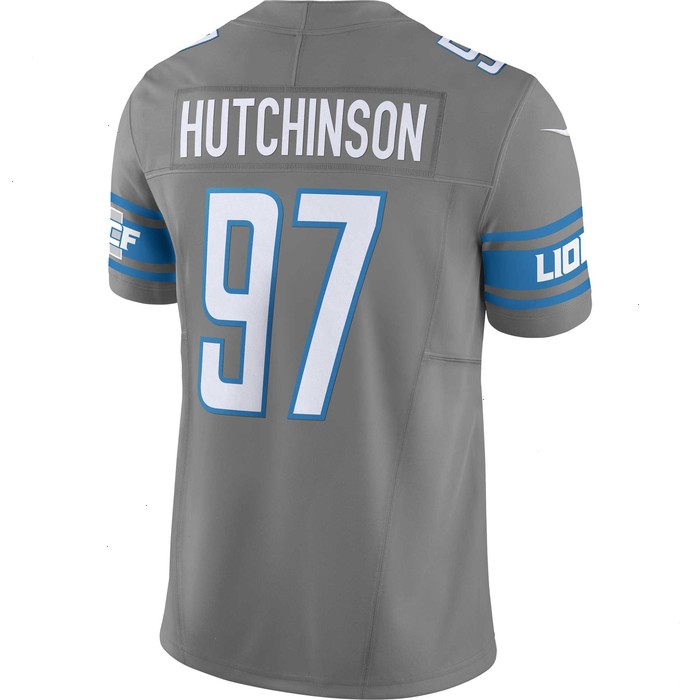 Aidan Hutchinson Detroit Lions Nike Vapor F.U.S.E. Limited Jersey - Silver