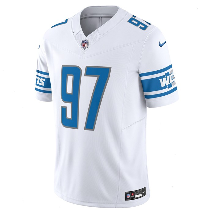 Aidan Hutchinson Detroit Lions Nike Vapor F.U.S.E. Limited Jersey - White