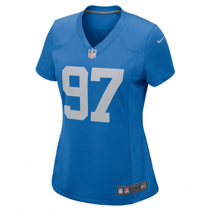 Aidan Hutchinson Detroit Lions Nike Women's Player Jersey - Blue