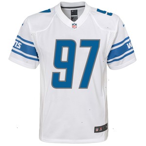 Aidan Hutchinson Detroit Lions Nike Youth Game Jersey - White