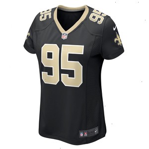 Albert Huggins New Orleans Saints Nike Women's Player Game Jersey - Black