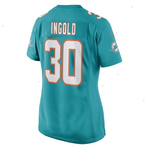 Alec Ingold Miami Dolphins Nike Women's Game Player Jersey - Aqua