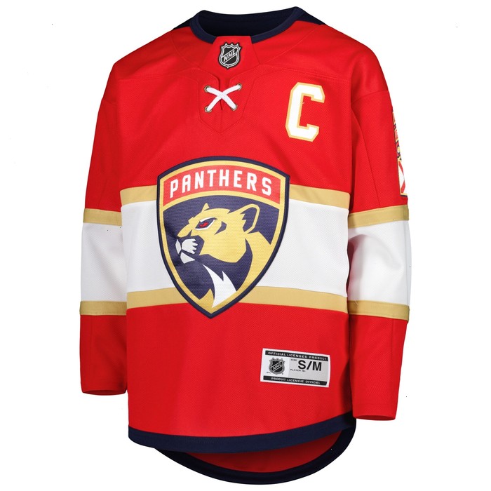 Aleksander Barkov Florida Panthers Youth Home Premier Player Jersey - Red