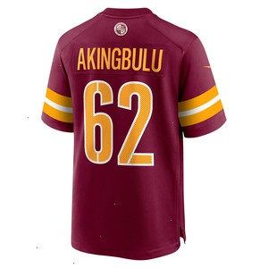 Alex Akingbulu Washington Commanders Nike Game Player Jersey - Burgundy