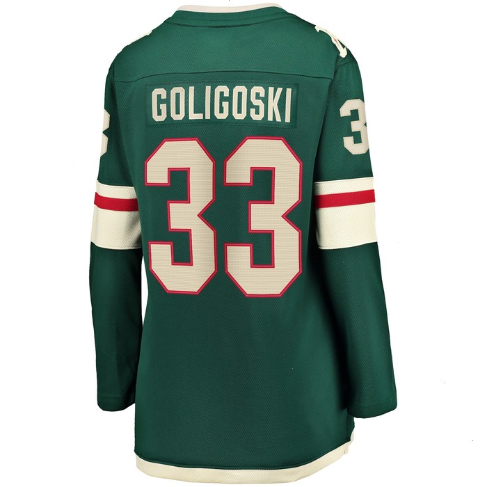 Alex Goligoski Minnesota Wild Fanatics Branded Women's Home Breakaway Player Jersey - Green