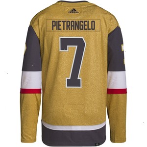 Alex Pietrangelo Vegas Golden Knights adidas Home Primegreen Authentic Pro Player Jersey - Gold