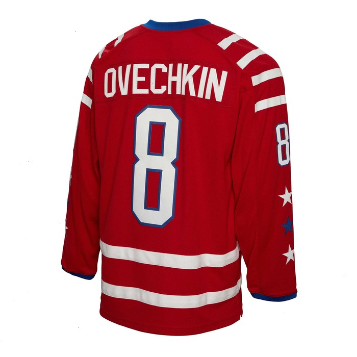 Alexander Ovechkin Washington Capitals Mitchell & Ness 2015 Captain Patch Blue Line Player Jersey - Red