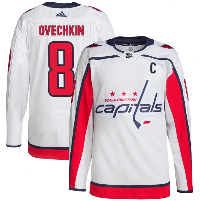 Alexander Ovechkin Washington Capitals adidas Home Captain Primegreen Authentic Player Jersey - White