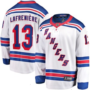 Alexis Lafreniere New York Rangers Fanatics Branded Away Premier Breakaway Player Jersey - White