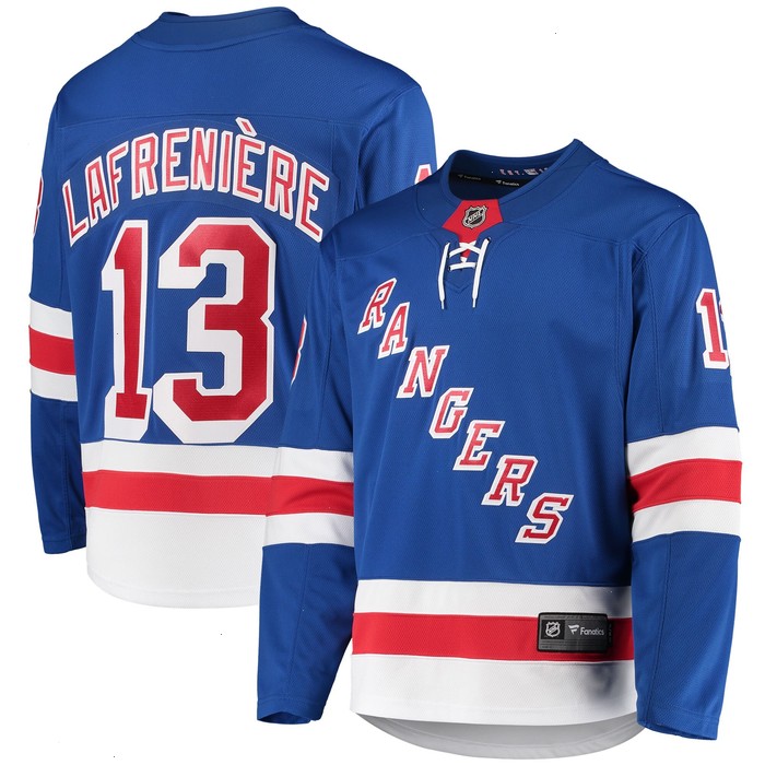 Alexis Lafrenière New York Rangers Fanatics Branded Premier Breakaway Player Jersey - Blue