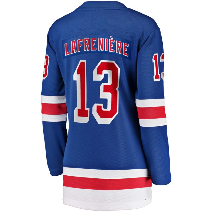 Alexis Lafrenière New York Rangers Fanatics Branded Women's Breakaway Player Jersey - Blue