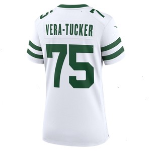 Alijah Vera-Tucker New York Jets Nike Women's Legacy Player Game Jersey - White