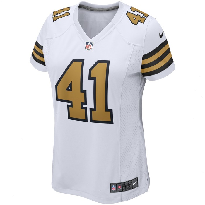 Alvin Kamara New Orleans Saints Nike Women's Alternate Game Player Jersey - White