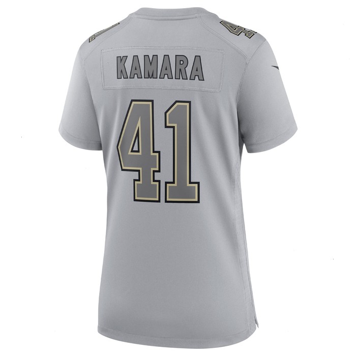 Alvin Kamara New Orleans Saints Nike Women's Atmosphere Fashion Game Jersey - Gray