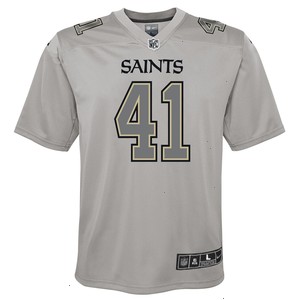 Alvin Kamara New Orleans Saints Nike Youth Atmosphere Game Jersey - Gray