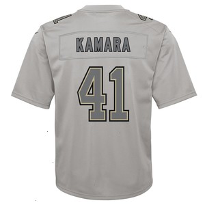 Alvin Kamara New Orleans Saints Nike Youth Atmosphere Game Jersey - Gray