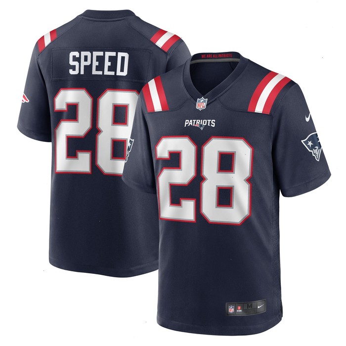 Ameer Speed New England Patriots Nike Team Game Jersey - Navy