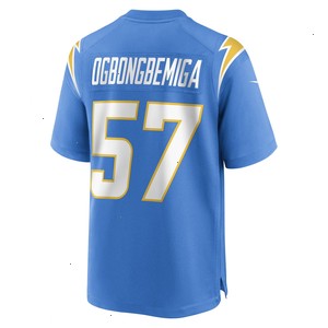 Amen Ogbongbemiga Los Angeles Chargers Nike Game Player Jersey - Powder Blue