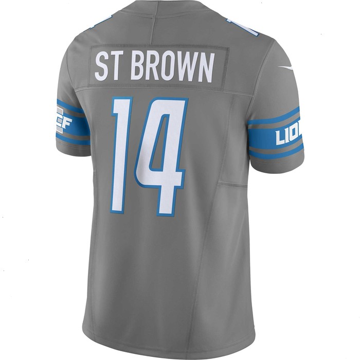 Amon-Ra St. Brown Detroit Lions Nike Vapor F.U.S.E. Limited Jersey - Silver