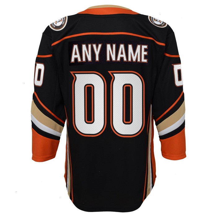 Anaheim Ducks Youth Home Premier Custom Jersey - Black