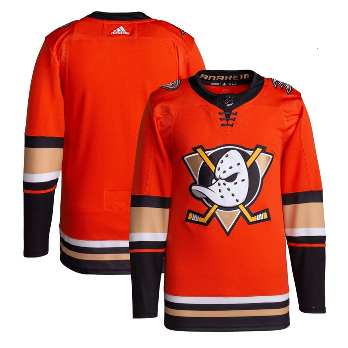 Anaheim Ducks adidas Alternate Primegreen Authentic Pro Blank Jersey - Orange