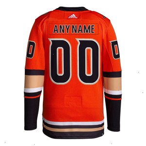 Anaheim Ducks adidas Alternate Primegreen Authentic Pro Custom Jersey - Orange