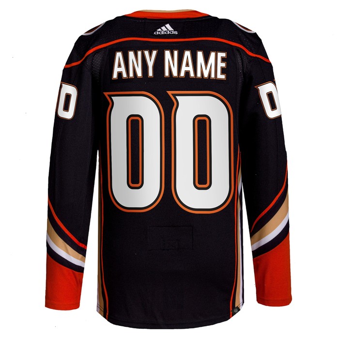 Anaheim Ducks adidas Home Authentic Pro Custom Jersey - Black