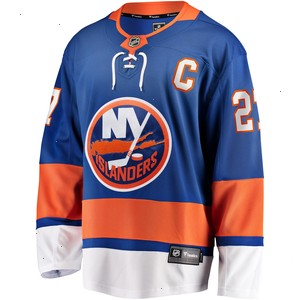 Anders Lee New York Islanders Fanatics Branded Home Captain Patch Breakaway Player Jersey - Royal