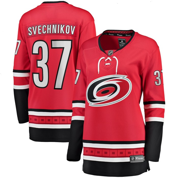 Andrei Svechnikov Carolina Hurricanes Fanatics Branded Women's Alternate Breakaway Player Jersey - Red