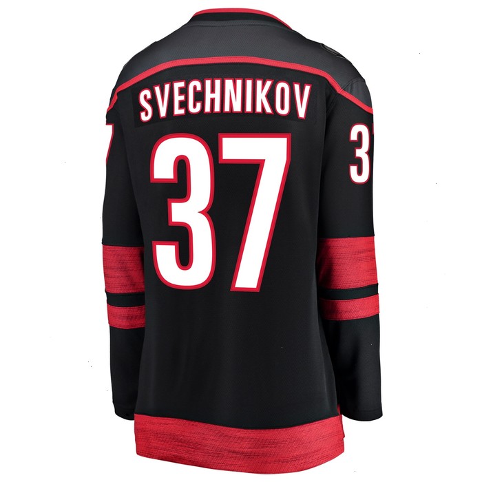 Andrei Svechnikov Carolina Hurricanes Fanatics Branded Women's Home Premier Breakaway Player Jersey - Black